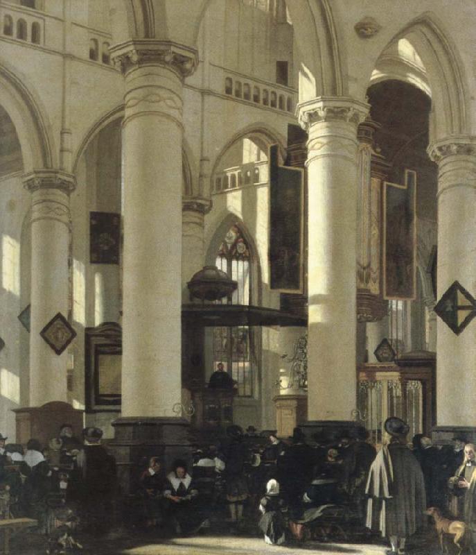 WITTE, Emanuel de interior of a church oil painting picture